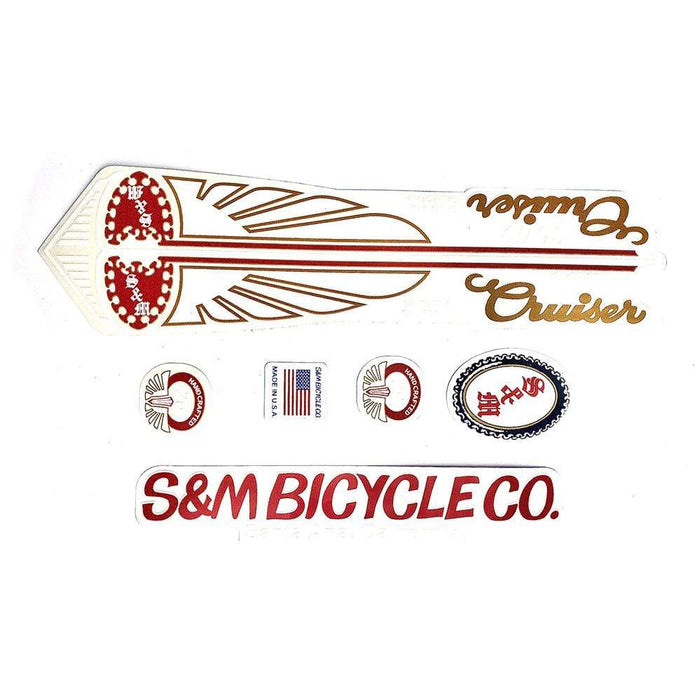 S&M Bikes BMX Parts S&M Bikes Covid Cruiser Frame and Fork Sticker Set