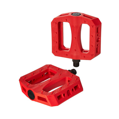 S&M Bikes BMX Parts Red S&M Bikes Hoder BTM Pedals