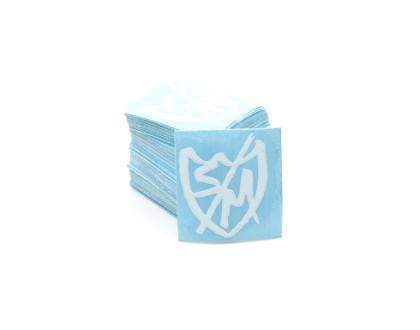 Alans BMX S&M Die Cut Sharpie Shield Sticker White