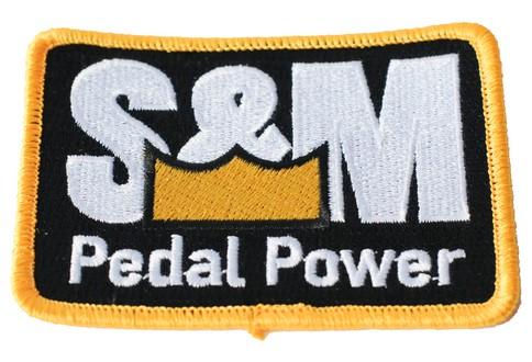 S&M Bikes Pedal Power Sew-On Patch