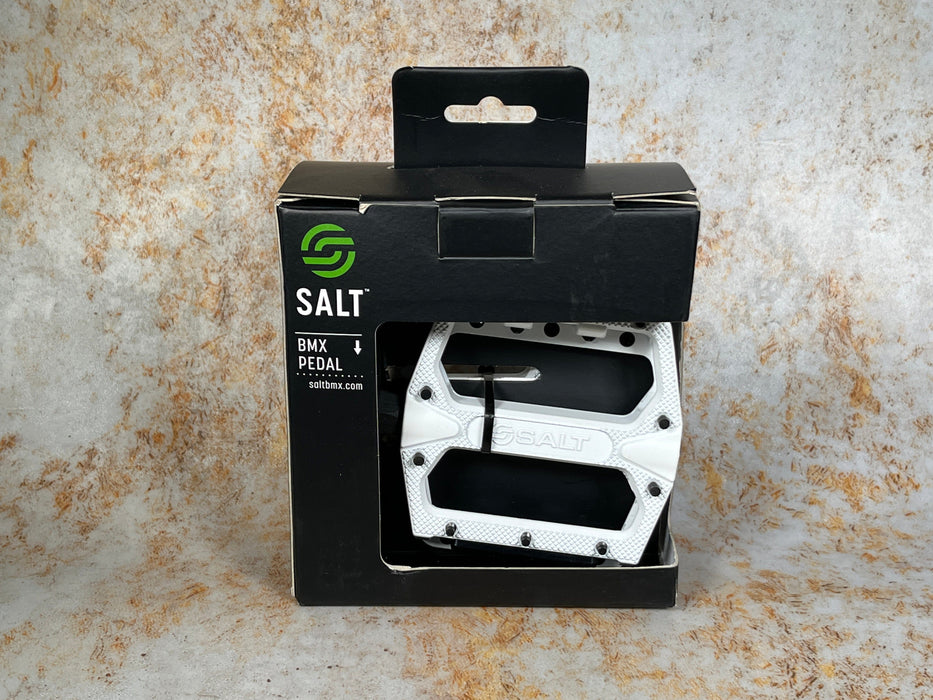 Salt BMX Parts White, 1/2" Salt Alloy Slim Pedals