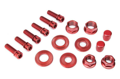 Salt BMX Parts Red Salt Nut and Bolt Hardware Set