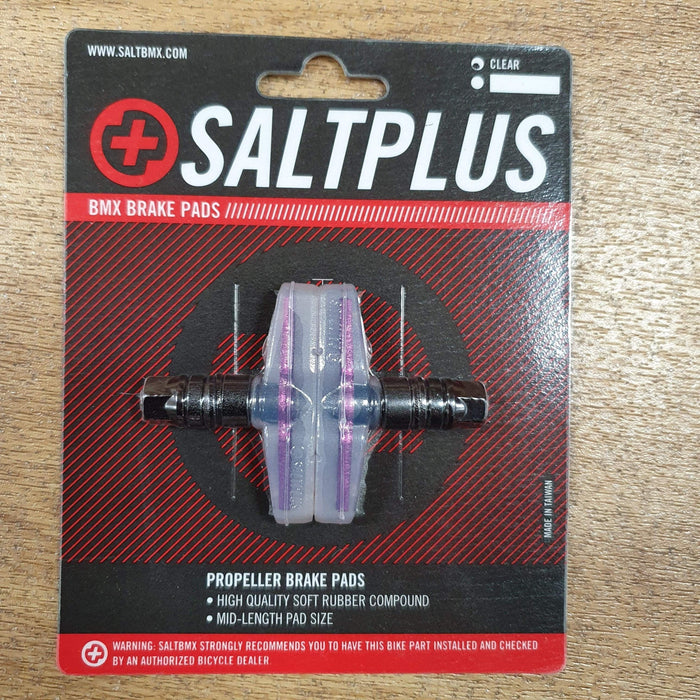 Salt Plus BMX Parts Clear/Purple Salt Plus Propeller Brake Pads