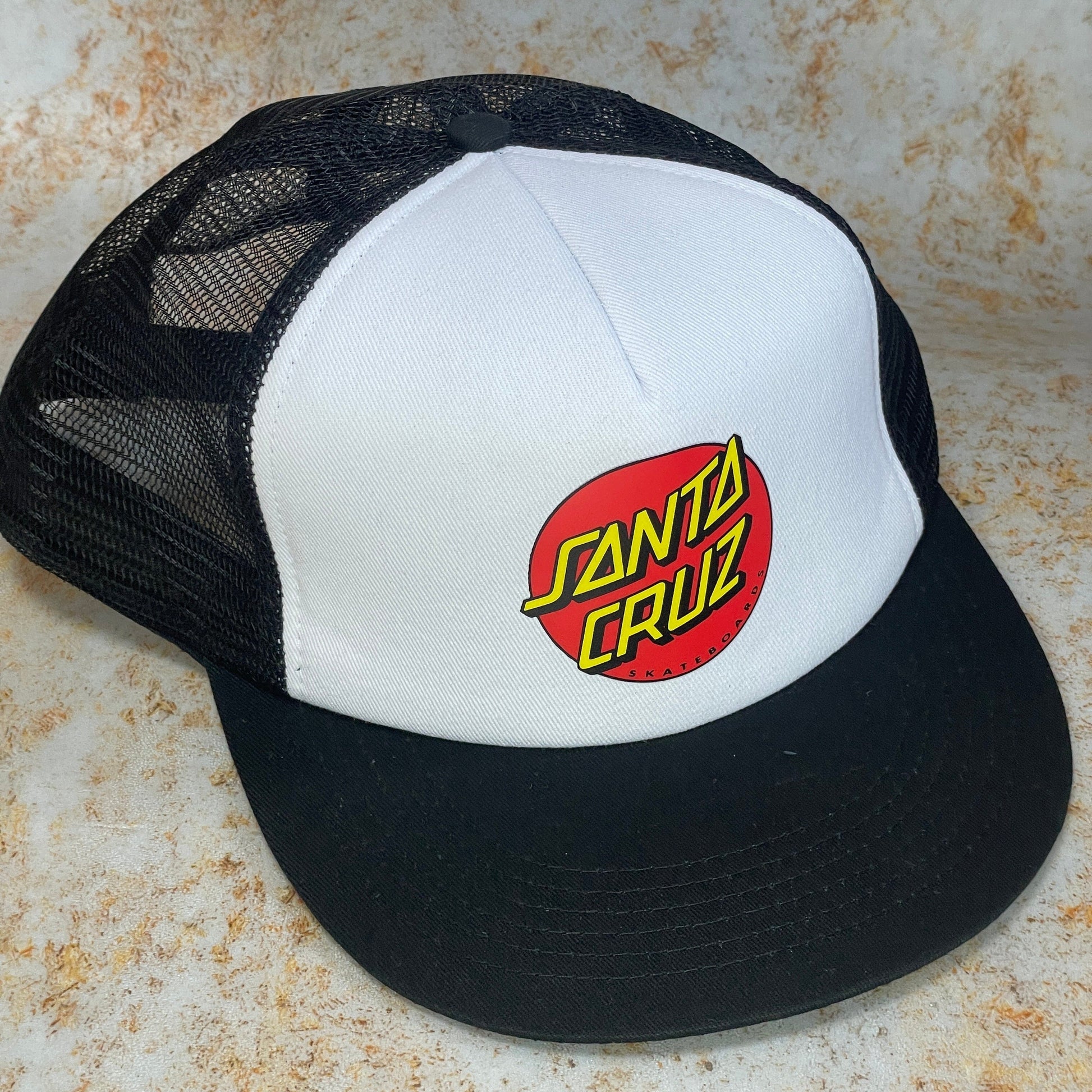 Santa Cruz Clothing & Shoes White / Black Santa Cruz Classic Dot Mesh Cap White/Black