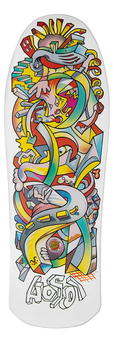 Santa cruz Skateboards Santa Cruz Hosoi Picasso Re-issue 10.26" Skateboard Deck White/Green/Multi