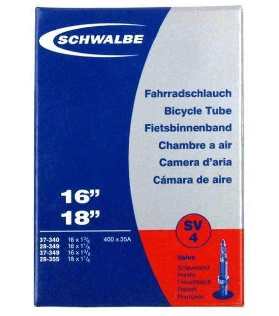 Schwalbe BMX Parts Schwalbe SV4 16/18 Inch Presta Race Inner Tube