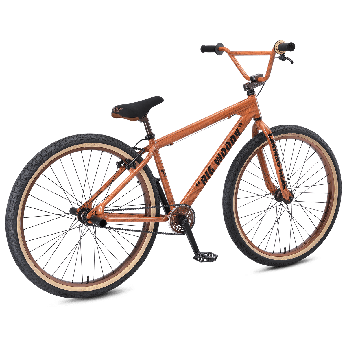 SE Bikes 2022 Big Ripper 29 Inch Bike Wood Grain Alans BMX