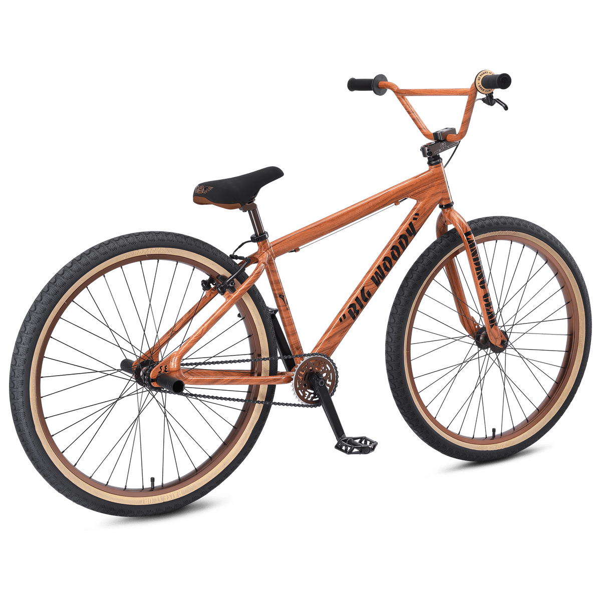 SE Bikes 2022 Big Ripper 29 Inch Bike Wood Grain