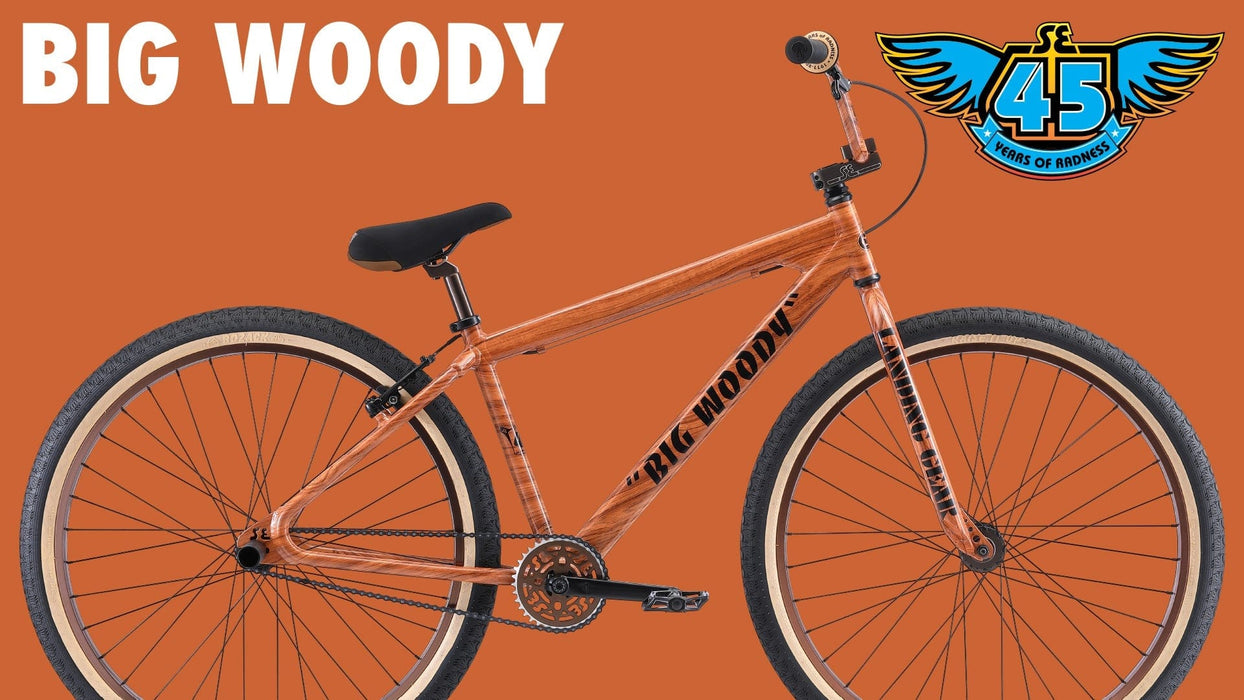 SE Bikes Wheelie Parts Wood Grain SE Bikes 2022 Big Ripper 29 Inch Bike Wood Grain