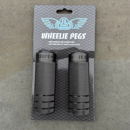 SE Bikes Wheelie Parts Black SE Bikes Steel Wheelie Pegs