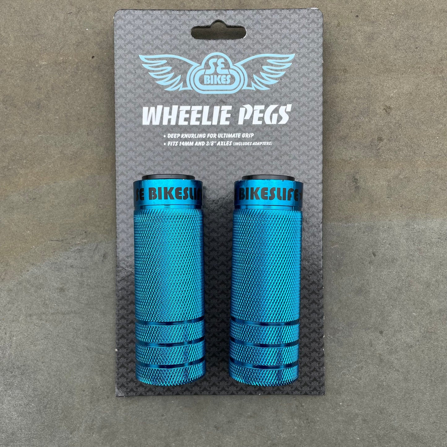 SE Bikes Wheelie Parts Blue SE Bikes Steel Wheelie Pegs
