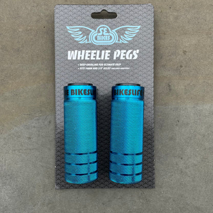 SE Bikes Wheelie Parts Blue SE Bikes Steel Wheelie Pegs