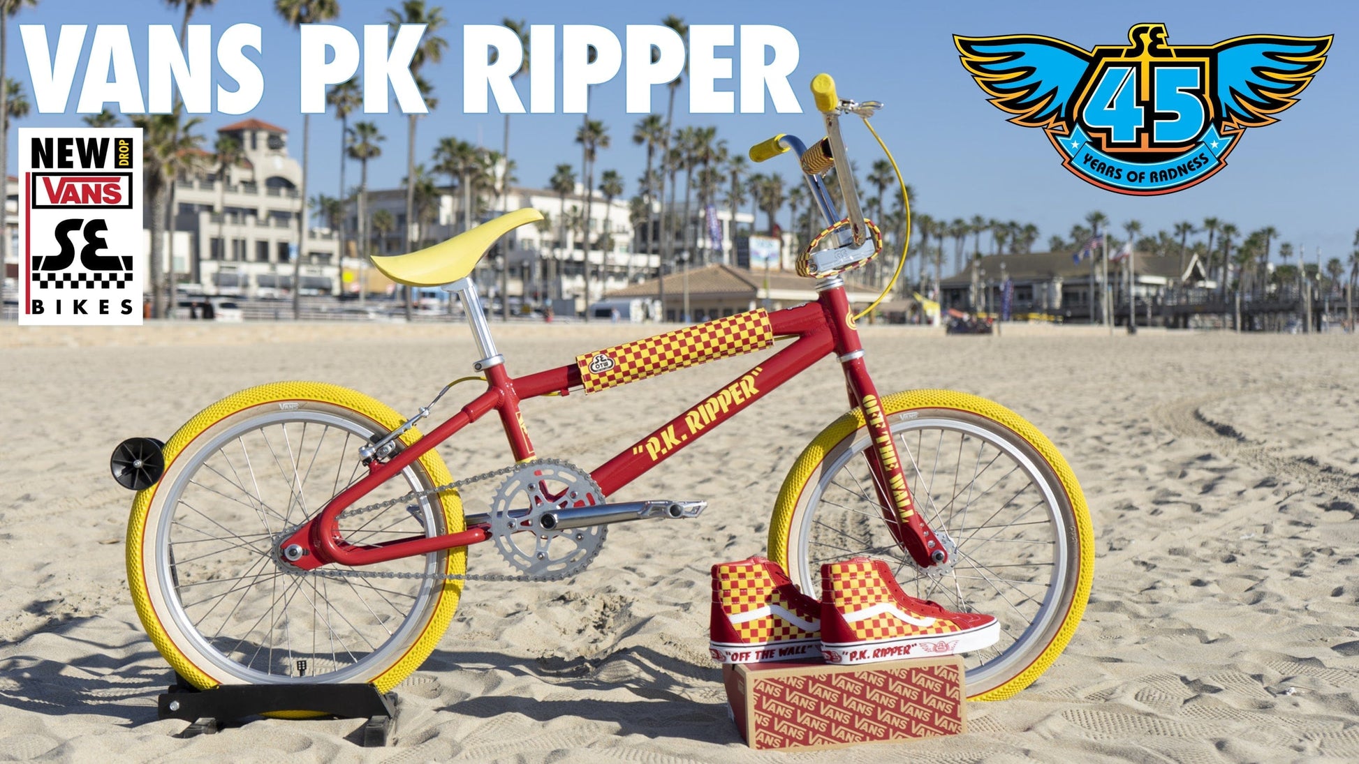 SE Bikes Wheelie Parts Red / Yellow SE Bikes x Vans 2022 Looptail PK Ripper Bike Red / Yellow