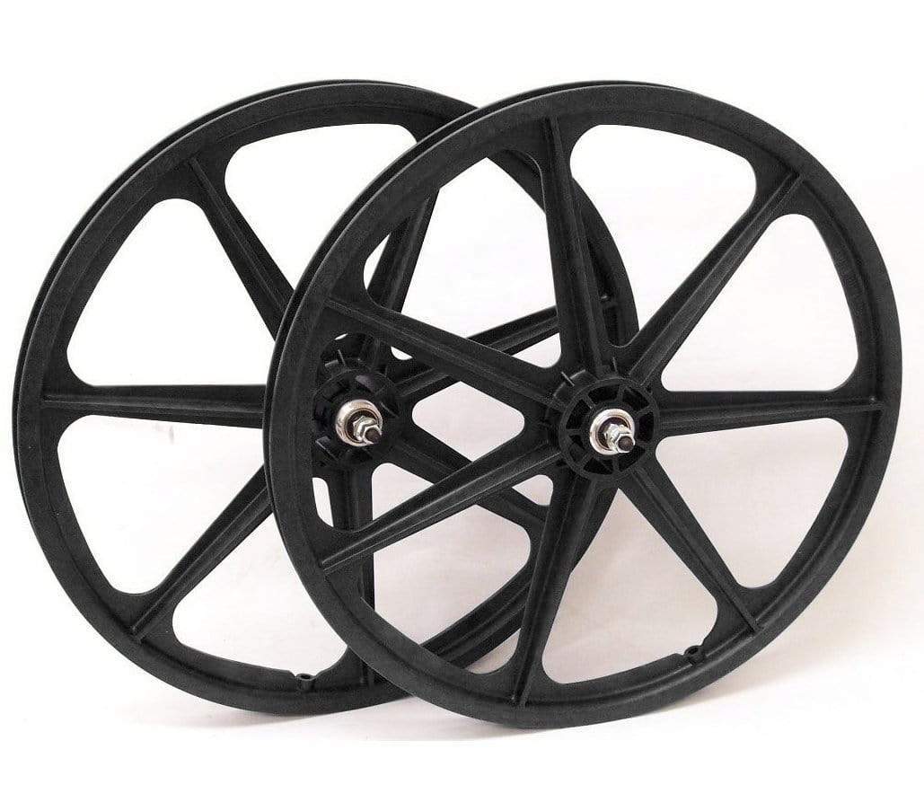 Skyway Old School BMX Black Skyway Tuff Wheels 24 Inch Pair