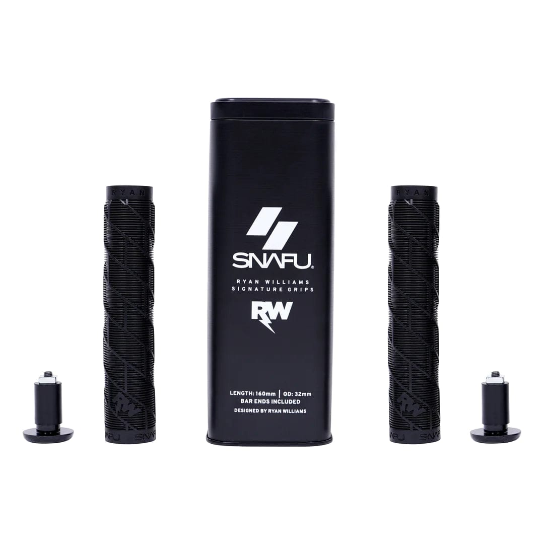 Snafu BMX Parts Black Snafu RWilly Grips