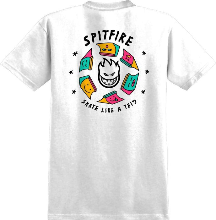 Spitfire Clothing & Shoes Spitfire X Skate Like A Girl T-shirt White