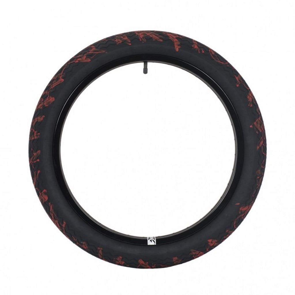 Subrosa BMX Parts Subrosa Sawtooth 2.35 Tyre Black With Blood Splatter