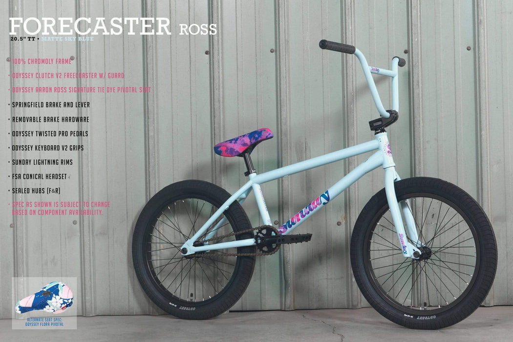 Sunday BMX Bikes Sunday 2022 Forecaster 20.5 TT Bike Aaron Ross Matte Sky Blue