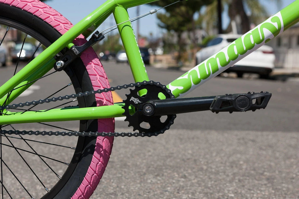 Sunday BMX Bikes Gloss Watermelon Green / 20.5 Sunday Bikes 2023 Blueprint 20.5" TT Bike Gloss Watermelon Green w/Pink Tyres