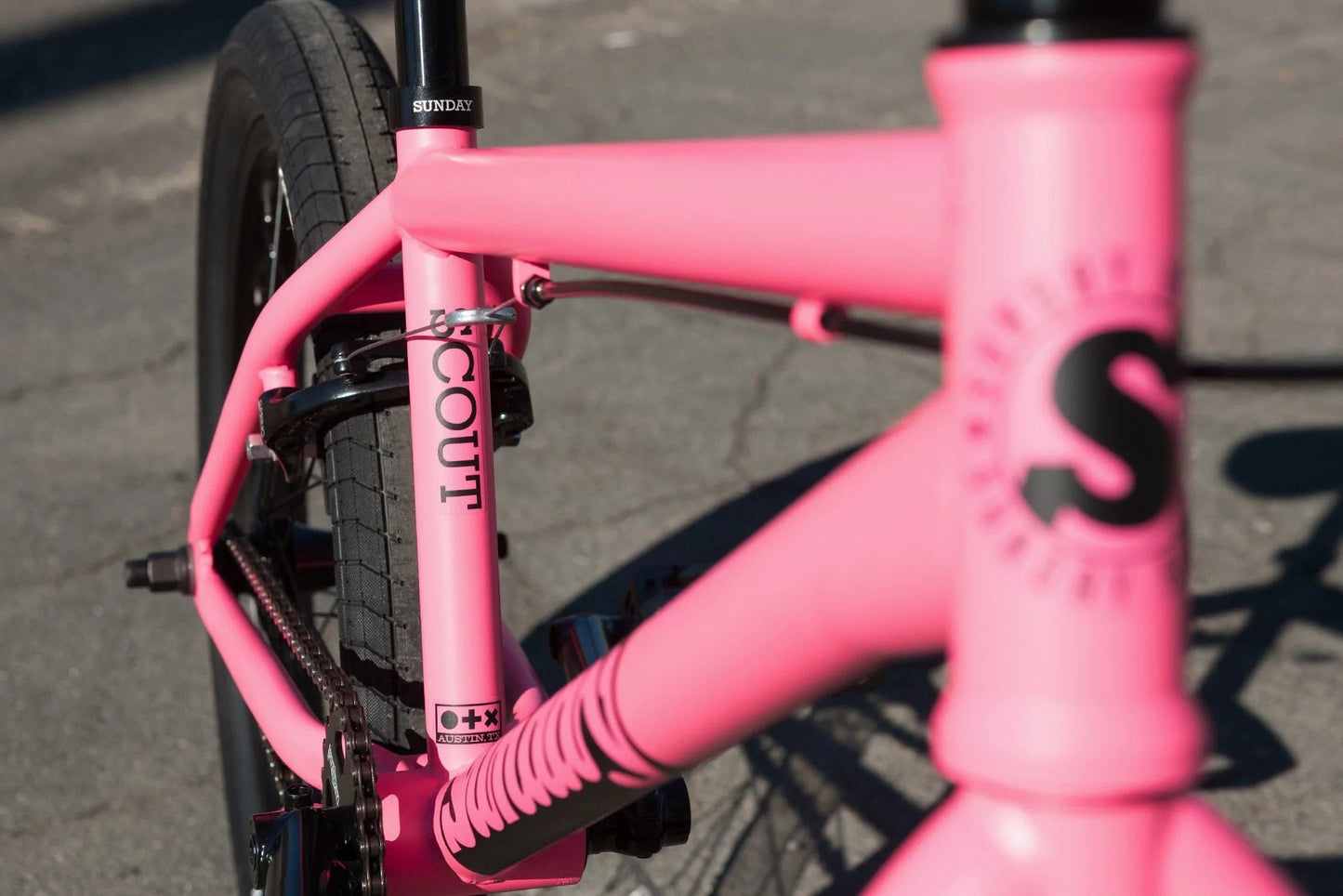 Sunday BMX Bikes Matte Hot Pink / 20.75 Sunday Bikes 2023 Scout 20.75" TT BMX Bike Matte Hot Pink