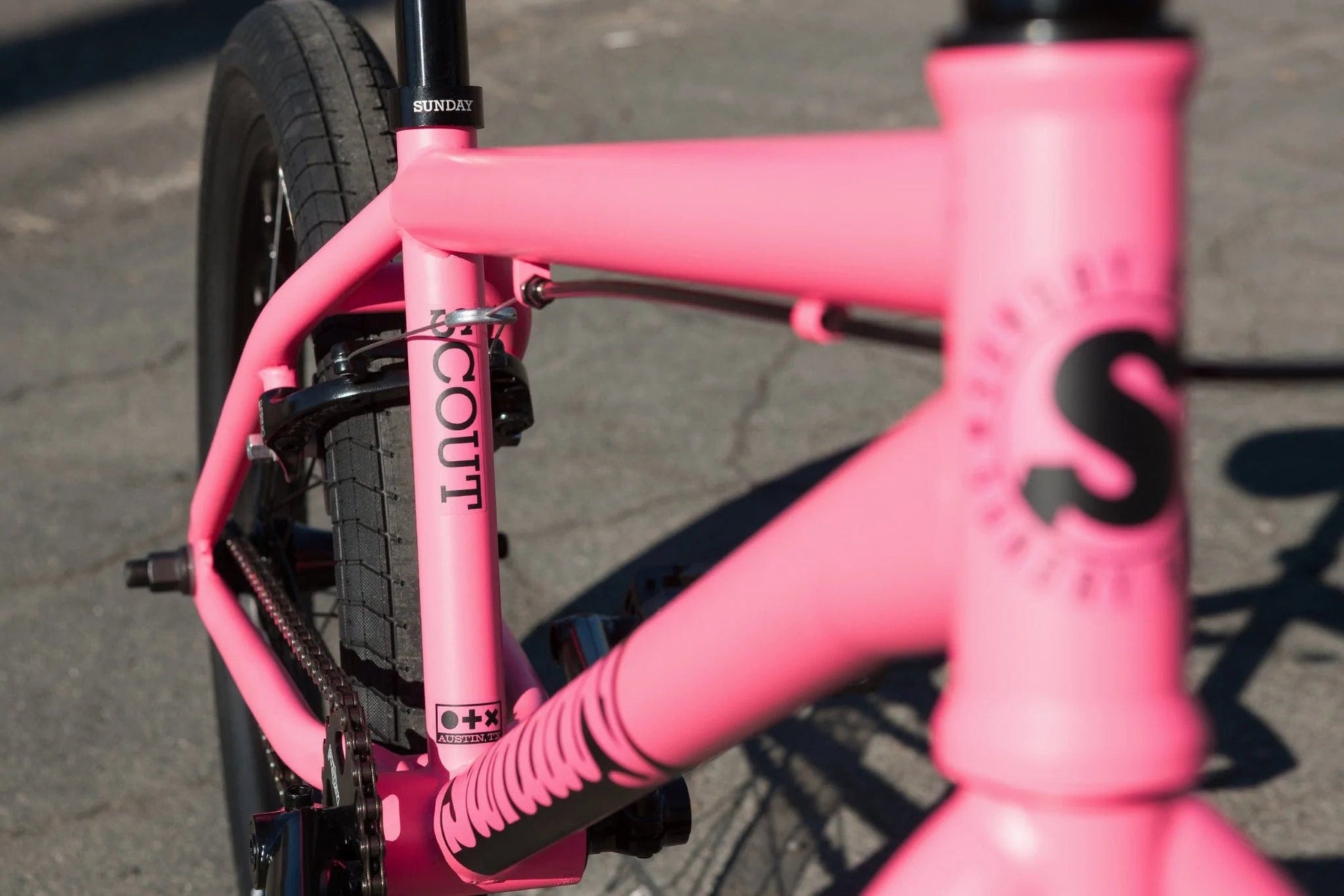 Pink sunday bmx best sale