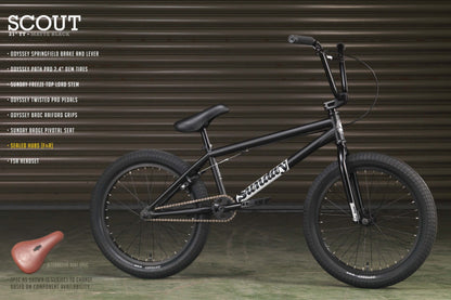 Sunday Bikes BMX Bike Matte Black / 21 Sunday Bikes 2023 Scout 21TT BMX Bike Matte Black