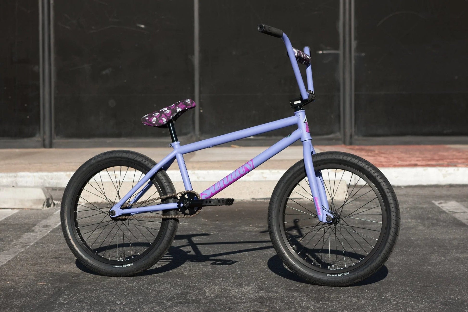 Sunday BMX Bikes Sunday Bikes 2023 Street Sweeper 20.75" TT Bike Seeley Matte Blue-Lavender