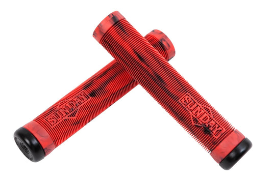 Sunday BMX Parts Blue/Red Swirl Sunday Cornerstone Grips