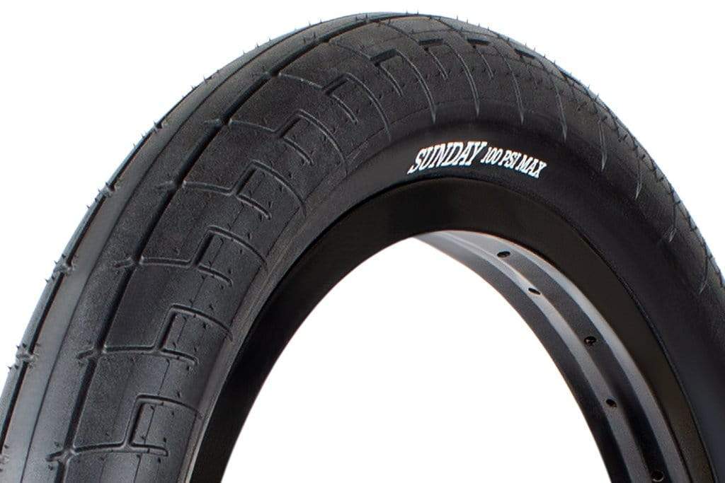 Sunday BMX Parts 2.40 / Black Sunday Street Sweeper V2 Tyre Black