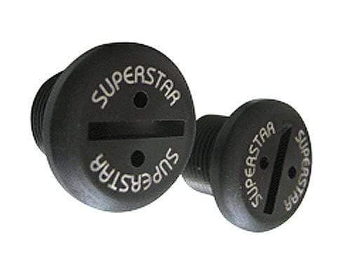 Superstar BMX Parts Superstar Threaded Bar Ends Synthetic Black