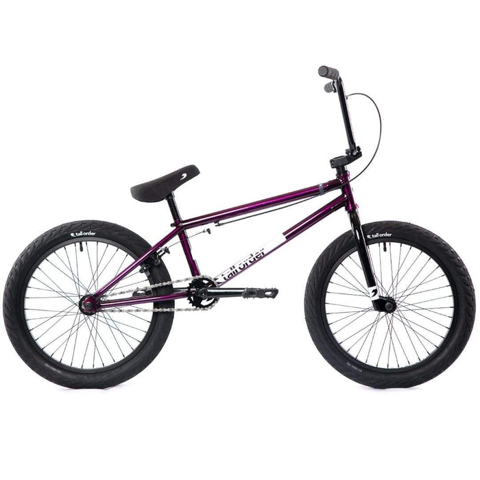 Tall Order BMX Bikes Purple Tall Order 2022 Pro 20.85TT Bike Gloss Translucent Purple With Black Parts