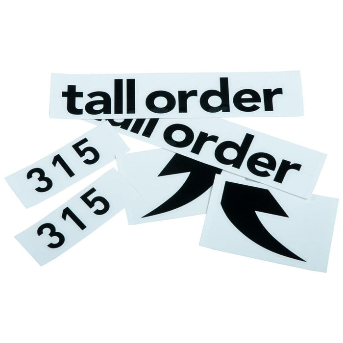 Tall Order 315 Frame Stickers