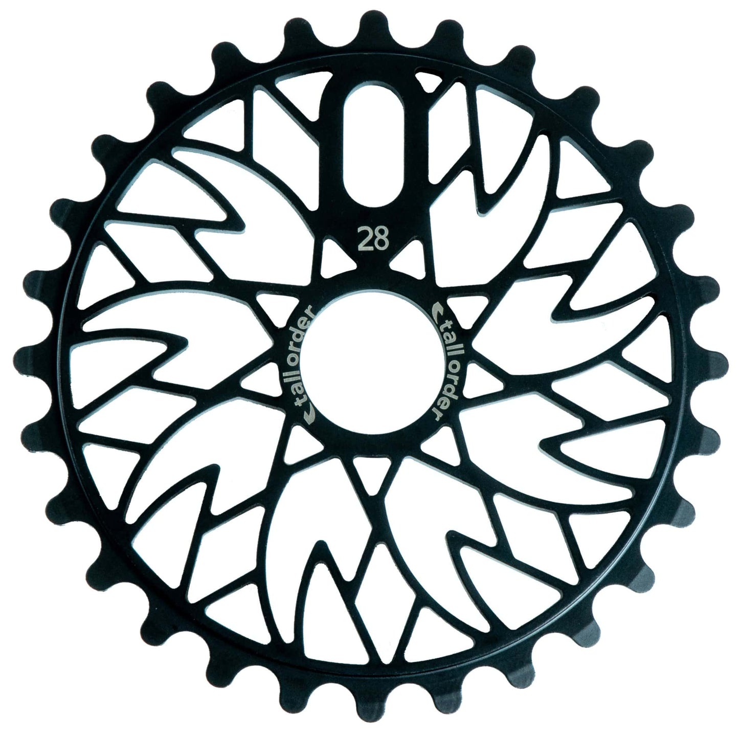 Tall Order BMX Parts 28t Tall Order Spectrum Chromoly Sprocket Black