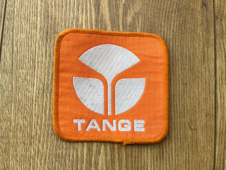 Tange Old School BMX Tange Orange Sew On Patch NOS