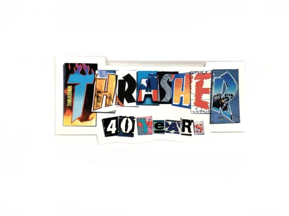 Thrasher Skateboards Thrasher 40 Year Anniversary Sticker