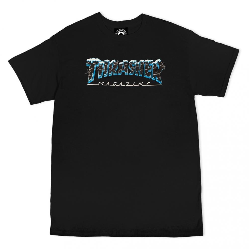 Thrasher Clothing & Shoes Thrasher Black Ice T-shirt Black