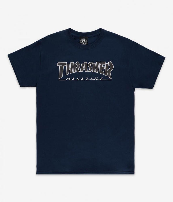 Thrasher Clothing & Shoes Thrasher Outlined T-shirt Navy/Black