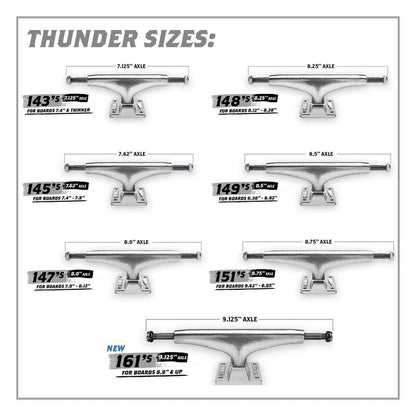 Thunder Skateboards Thunder Team Skateboard Trucks Polished Pair