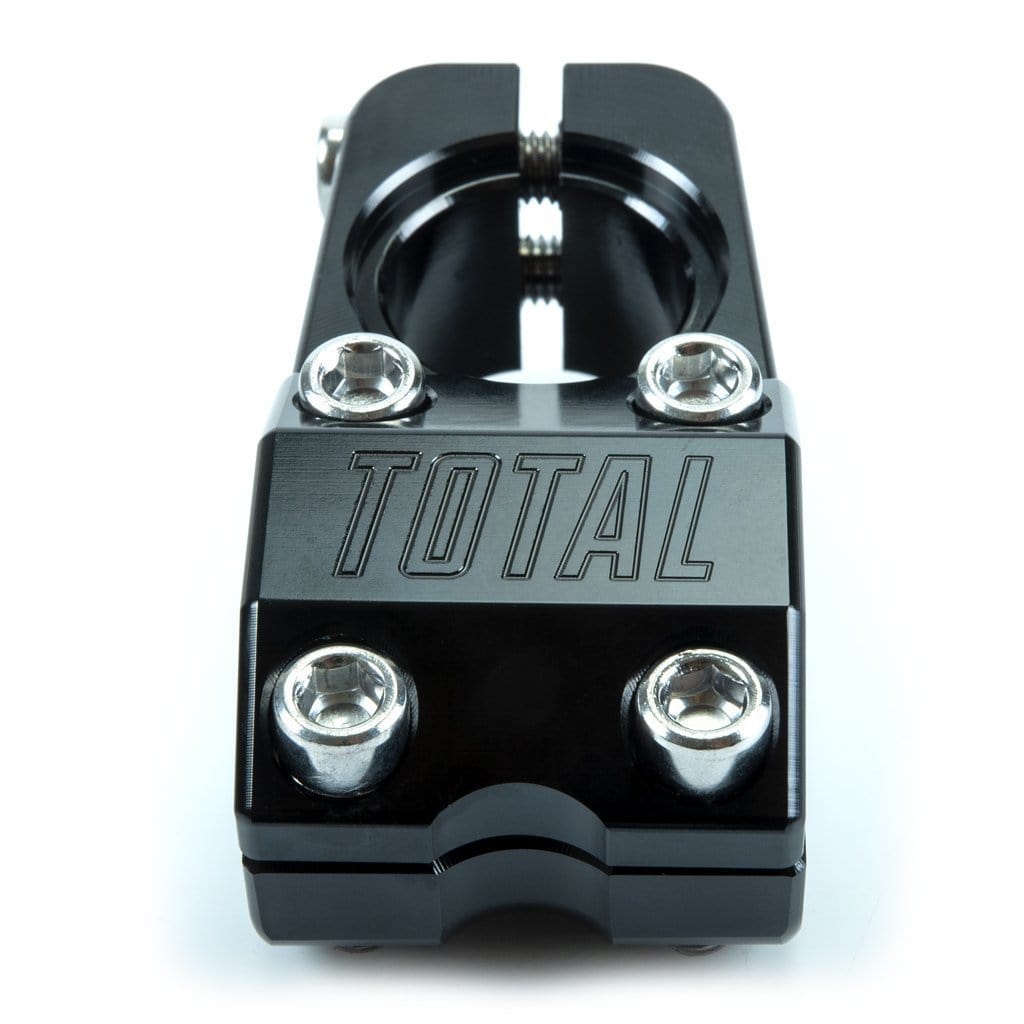 Total BMX BMX Parts Total BMX Team V3 Top Load Stem Black With Chrome Bolts