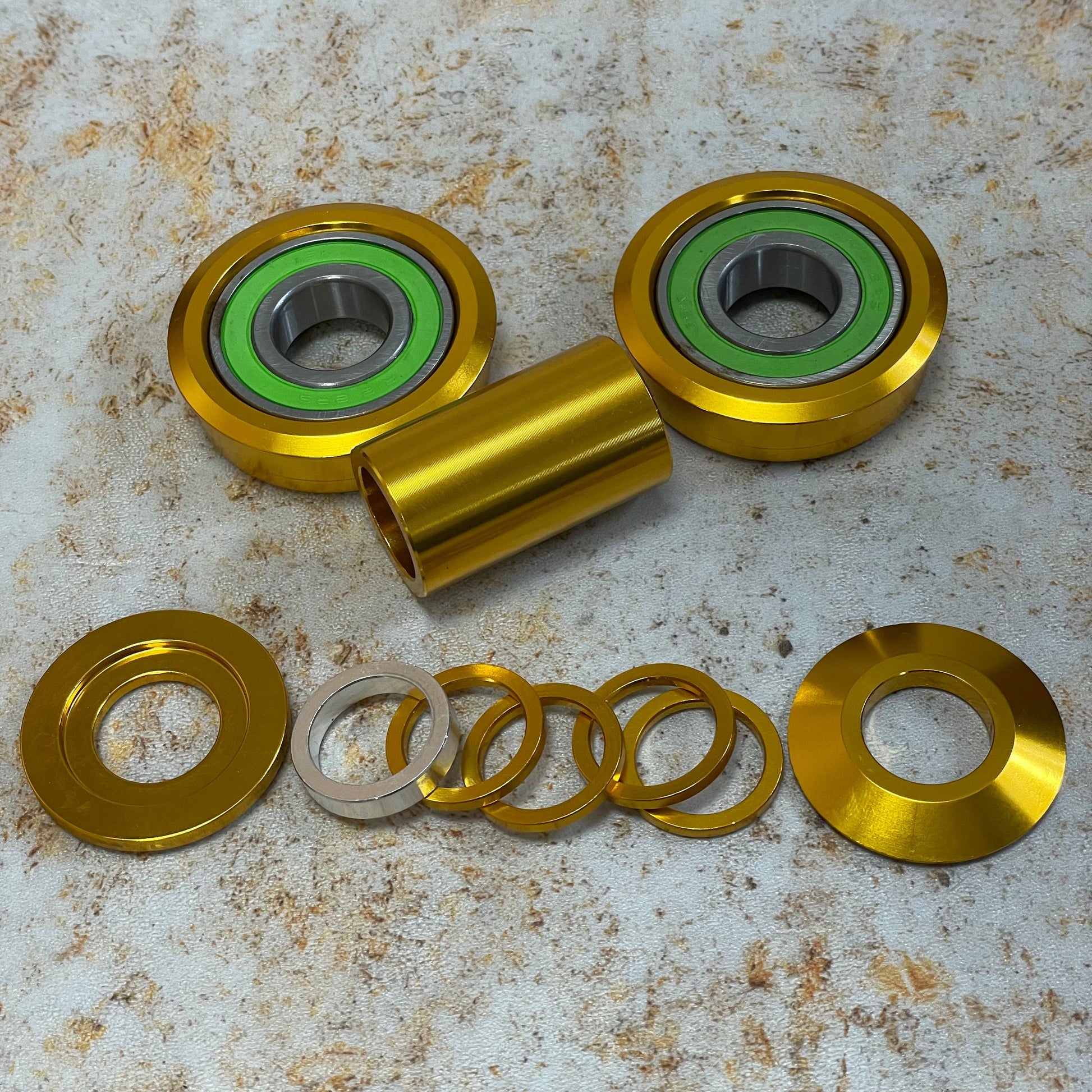 Tribal Bikes BMX Parts Gold Tribal Bikes USA American Bottom Bracket 19mm Sealed