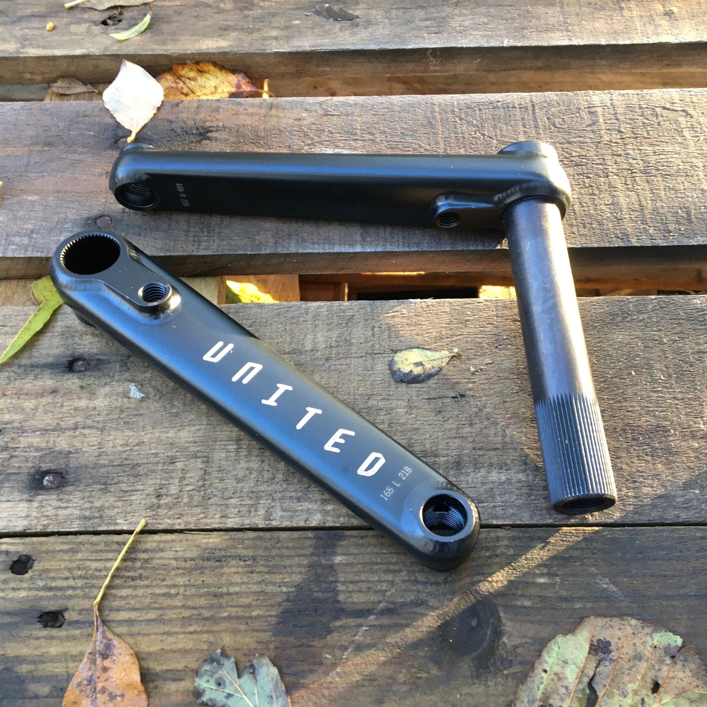 United BMX Parts Flat Black / 175mm United Severance Cranks