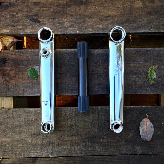 United BMX Parts Chrome / 175mm United Supreme V3 Cranks