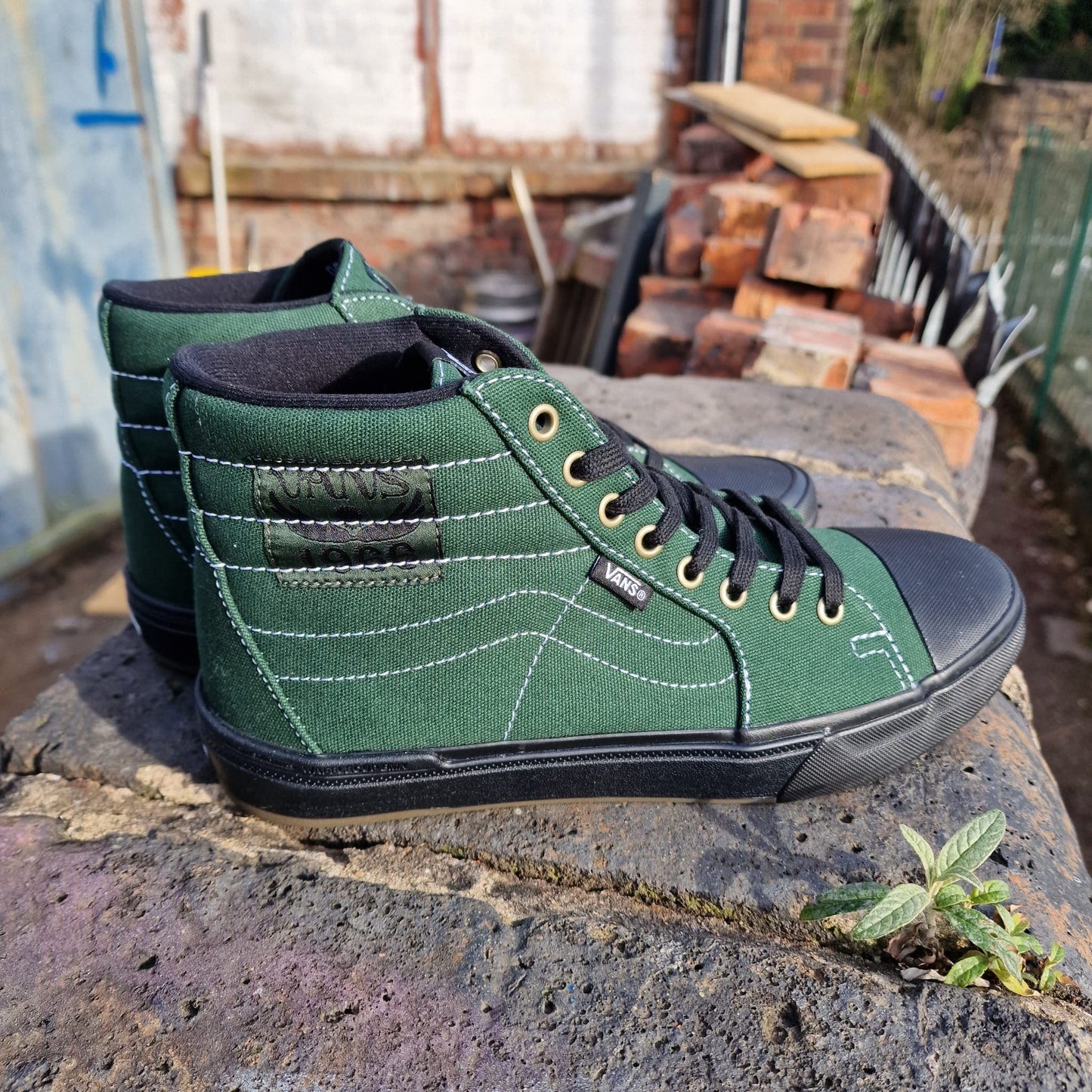 Vans Clothing & Shoes Vans Sk8-Hi BMX Sk8-Hi 238 Dakota Roche Shoes Green / Black