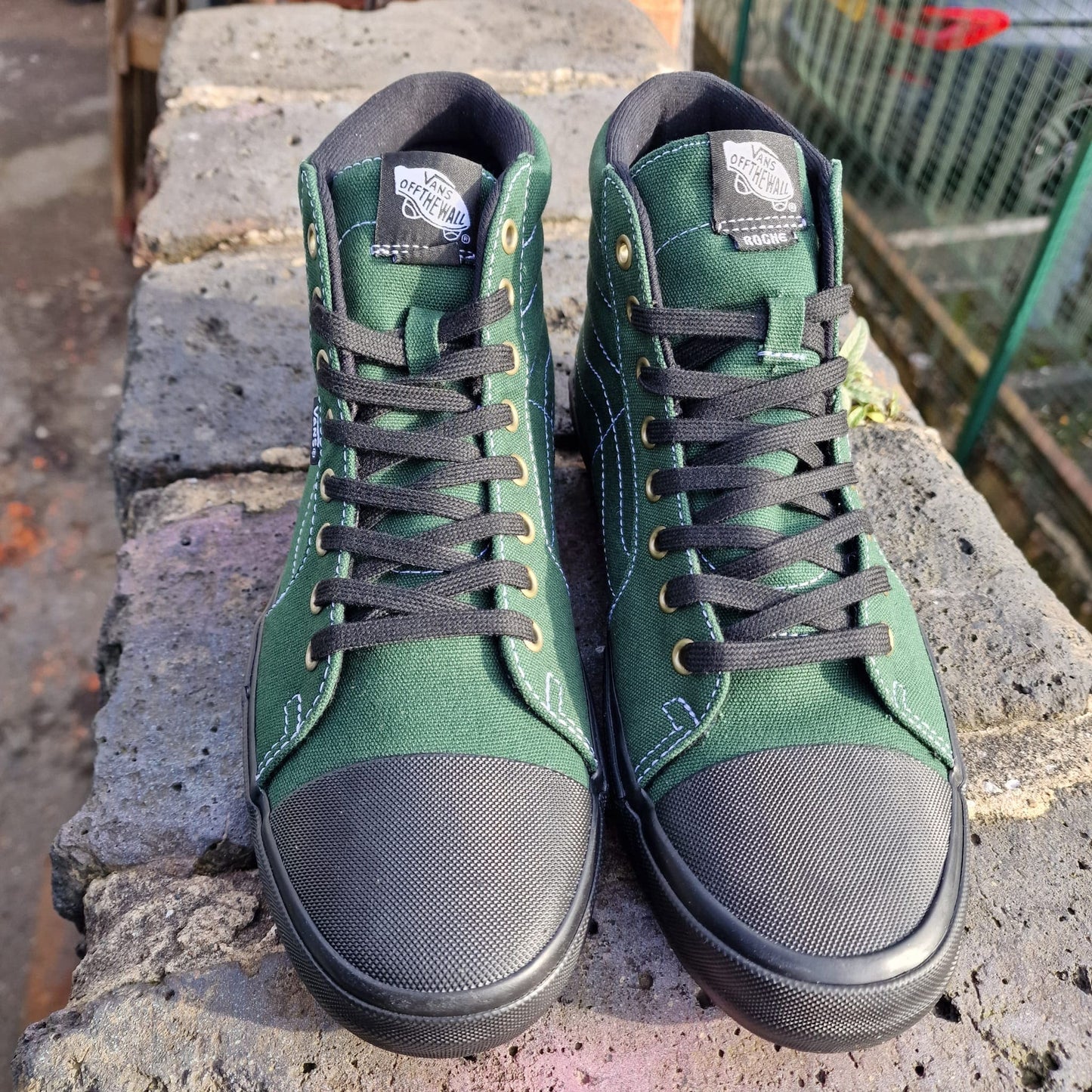 Vans Clothing & Shoes Vans Sk8-Hi BMX Sk8-Hi 238 Dakota Roche Shoes Green / Black