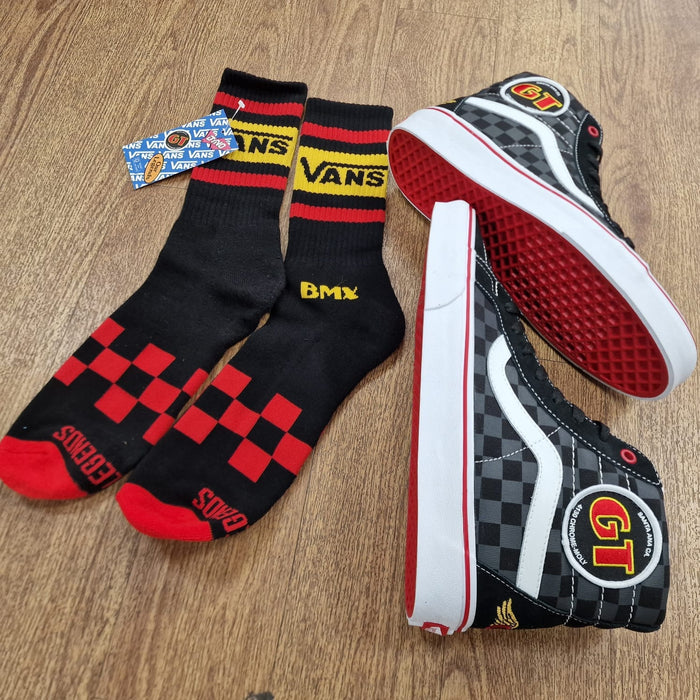 Vans Clothing & Shoes Vans x Our Legends GT Sk8-Hi Re-issue Shoes Black / Red