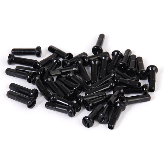 Vocal BMX Parts Black Vocal BMX 16mm Brass Spoke Nipples 40 Pack