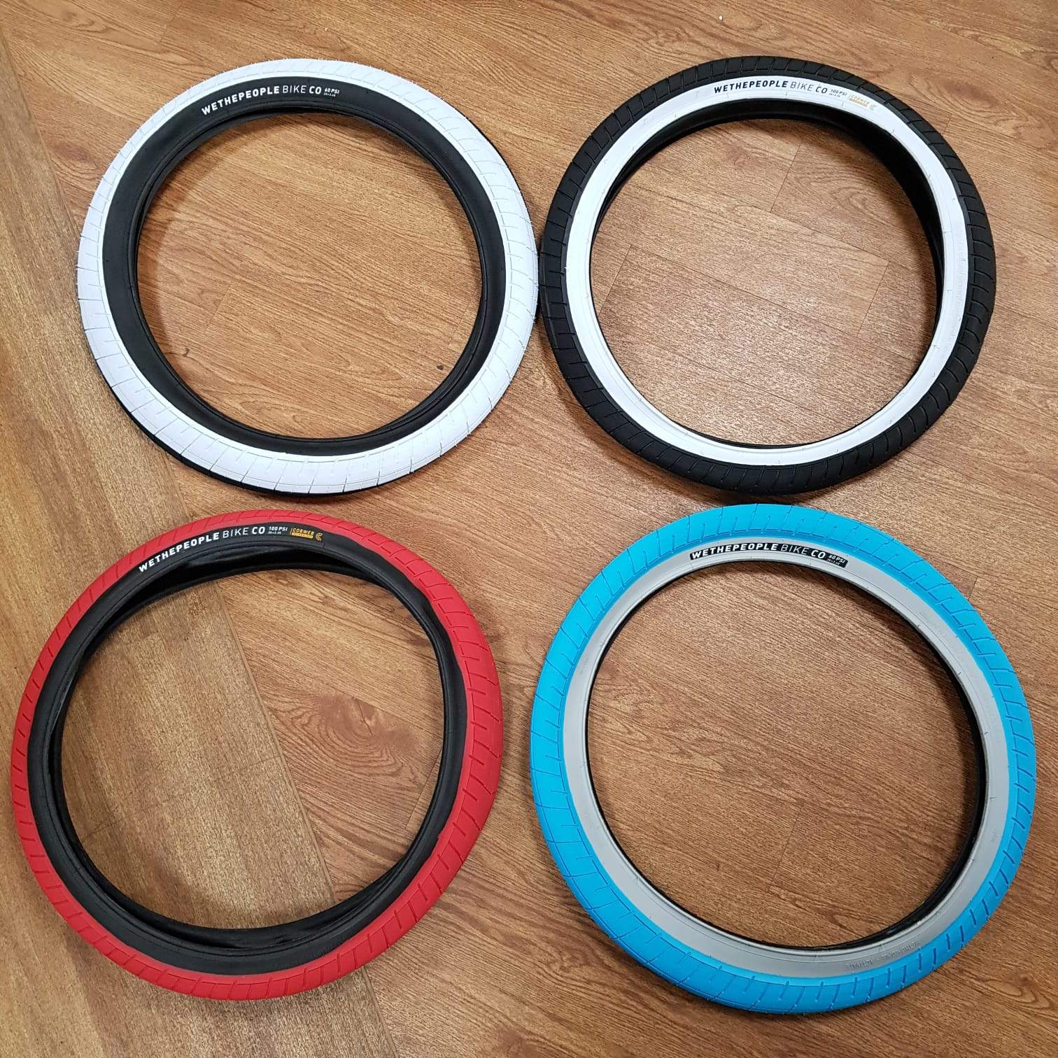 We The People BMX Parts We The People Activate 100 PSI Tyre Red/Black