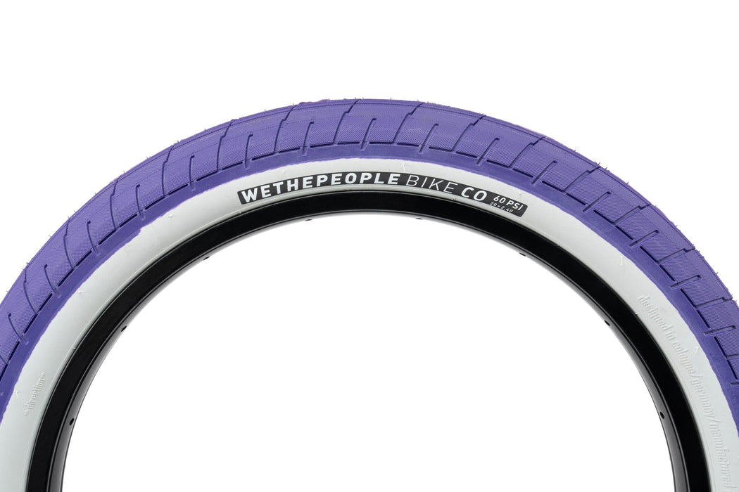 We The People BMX Parts Purple/Grey / 2.35 We The People Activate 60 PSI Tyre Purple / Grey