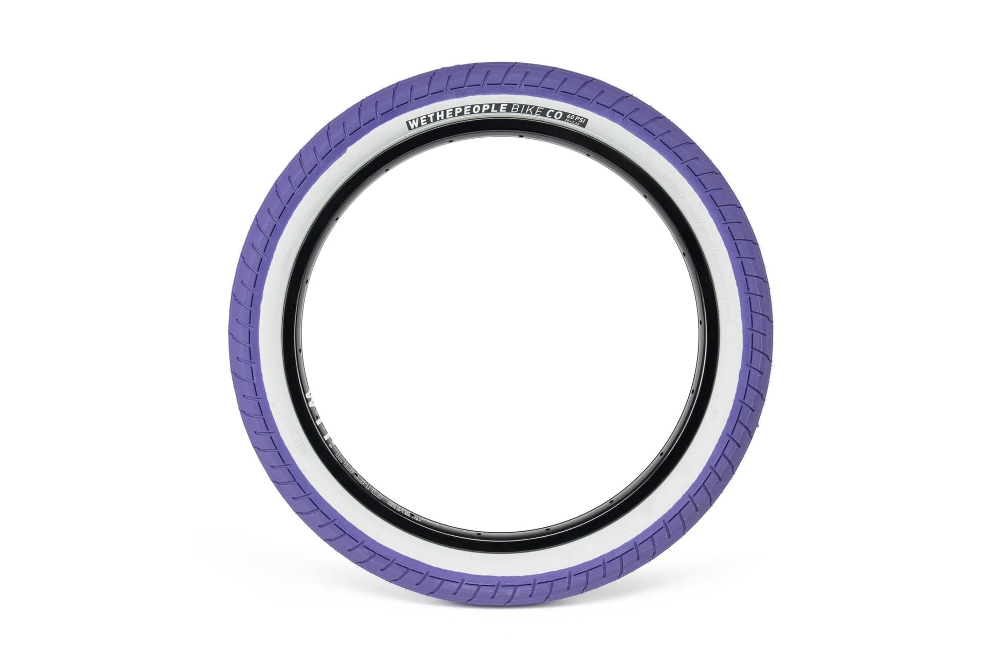 We The People BMX Parts Purple/Grey / 2.35 We The People Activate 60 PSI Tyre Purple / Grey
