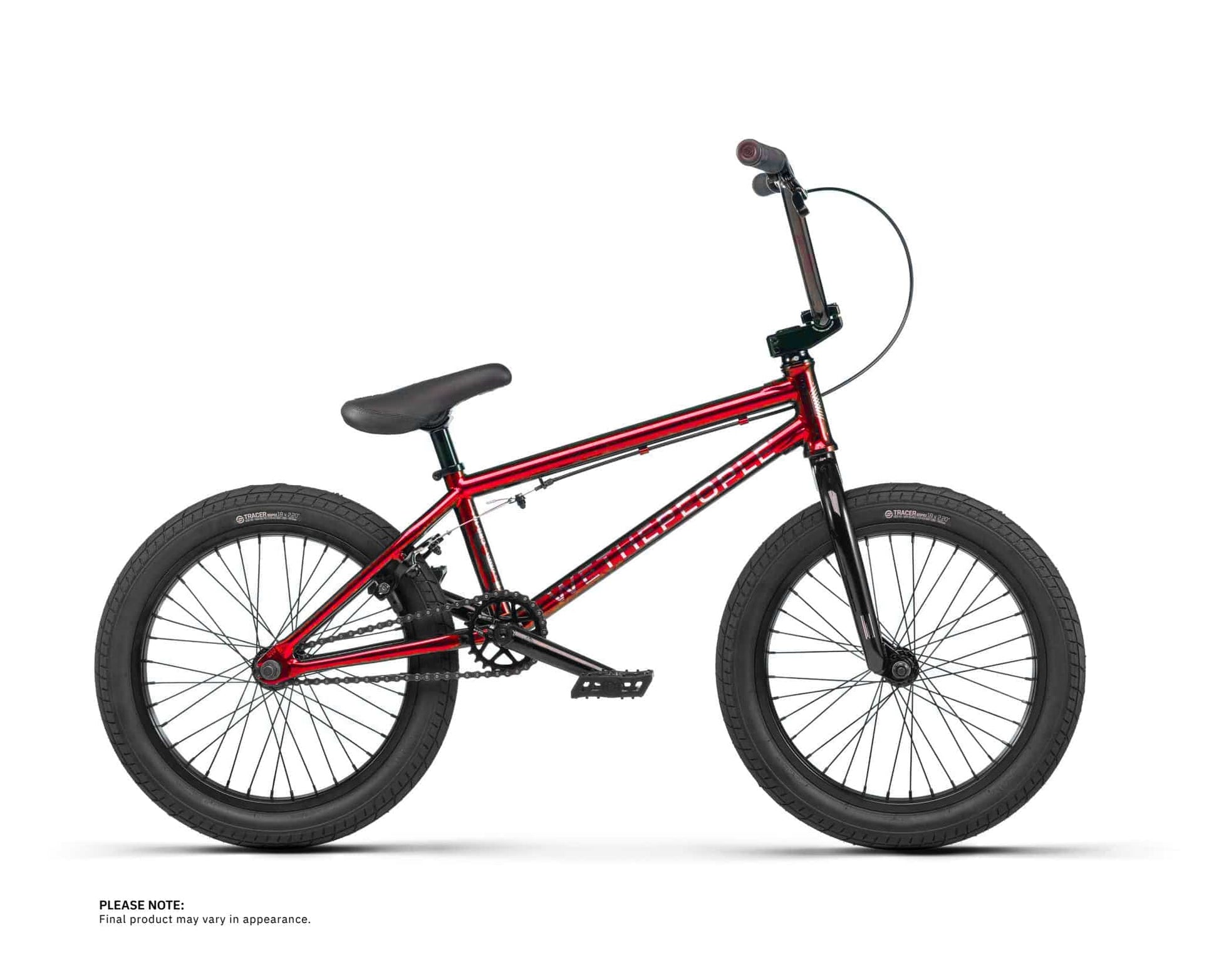 We The People BMX Bikes Translucent Red We The People CRS 18 Inch Bike Translucent Red